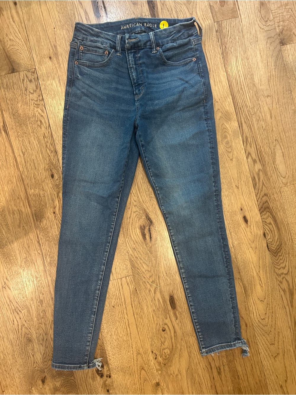 American Eagle Outfitters Mid Wash High-Rise Skinny Jeans - Blue
